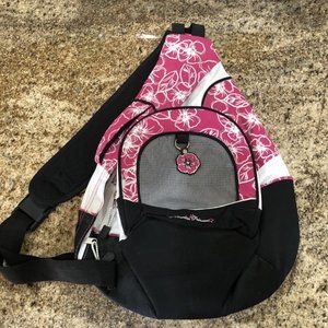 Pink Floral/Hawaiian-Sling/Crossbody/Backpack-New